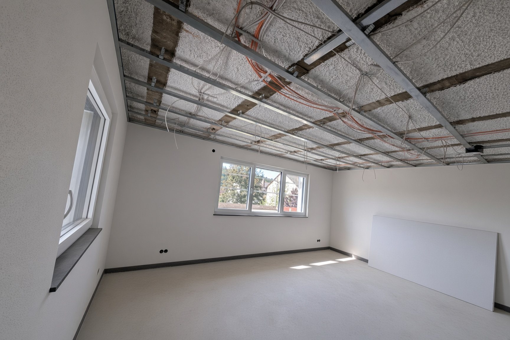 Deckenbau in Regenstauf: CD-Raster, doppelt